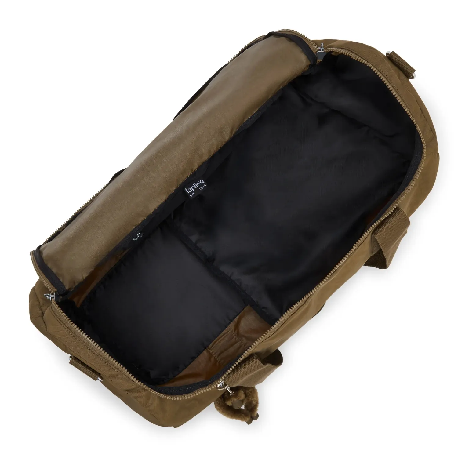 Kipling Argus S Duffeltas Smooth Khaki Klein met schoenvak