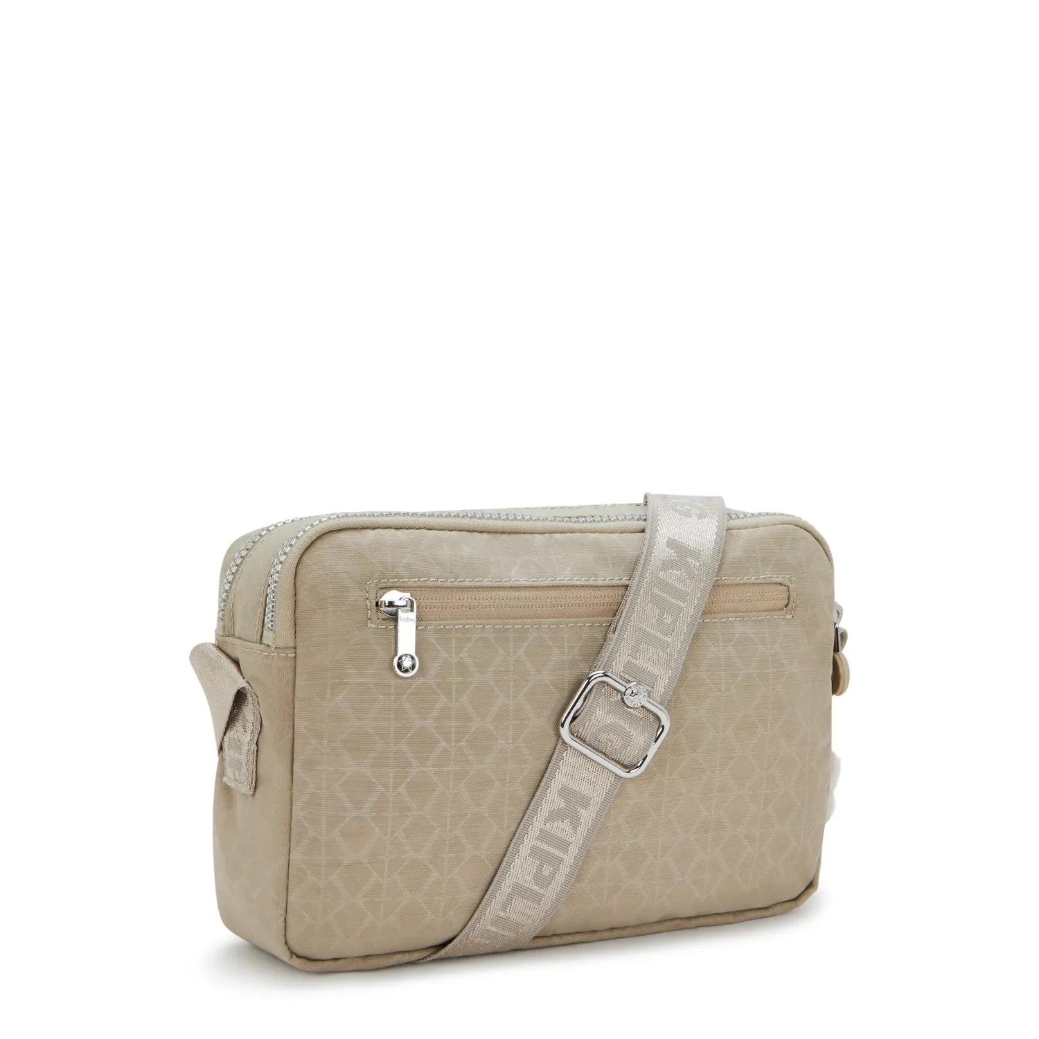 Kipling Abanu M Zip crossbody medium Glorious Beige Silver