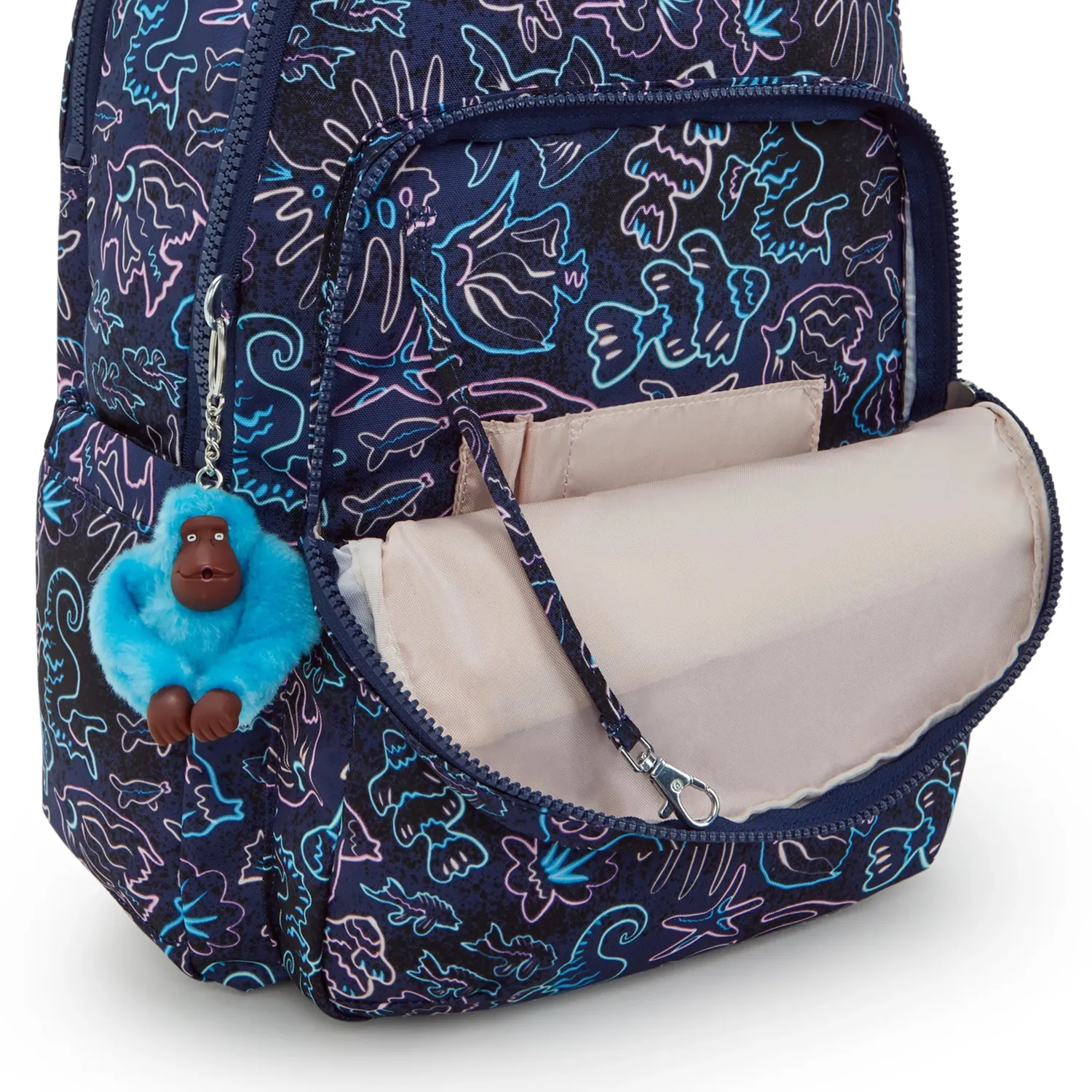 Kipling Seoul Lap rugzak Disco Fish 15 inch laptop