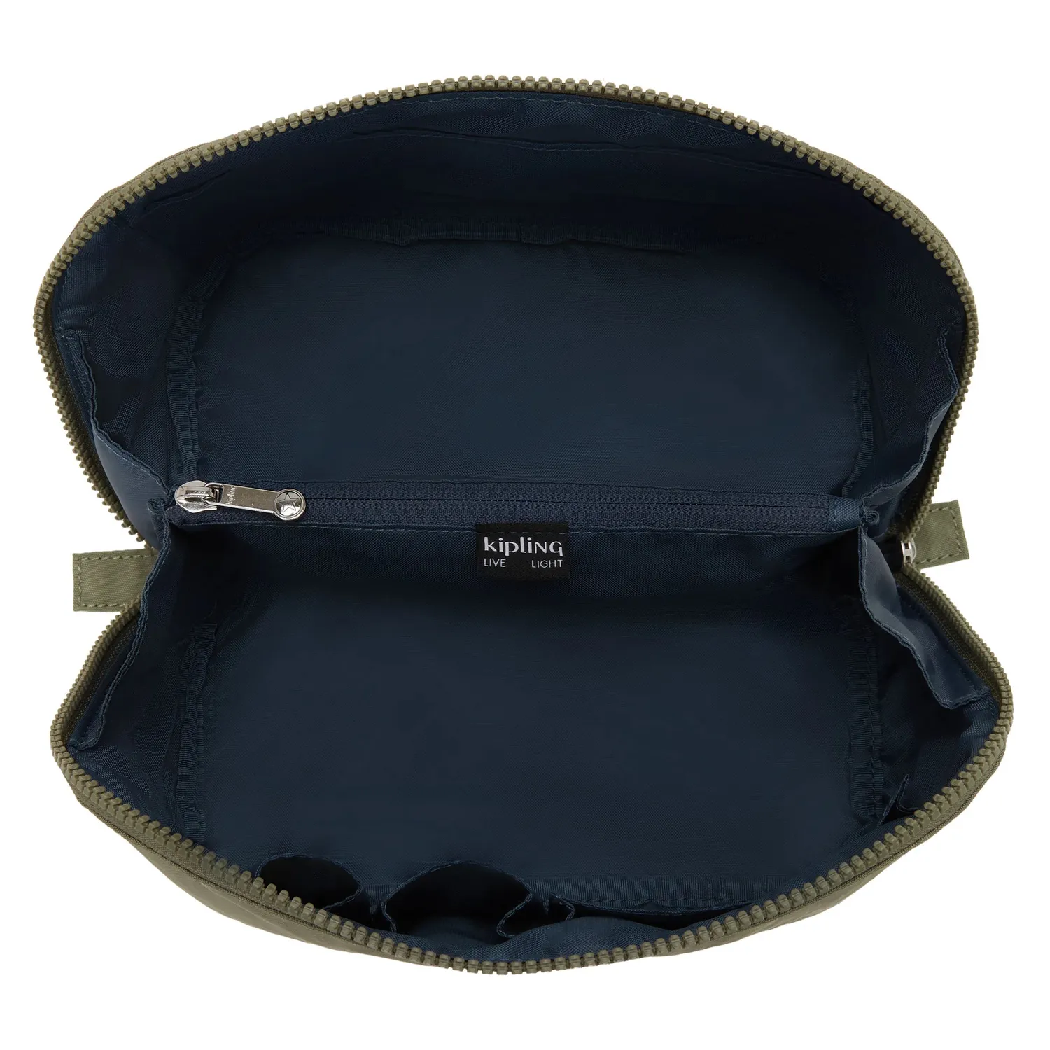Kipling Mirko M beautycase Almost Sage Groot groen