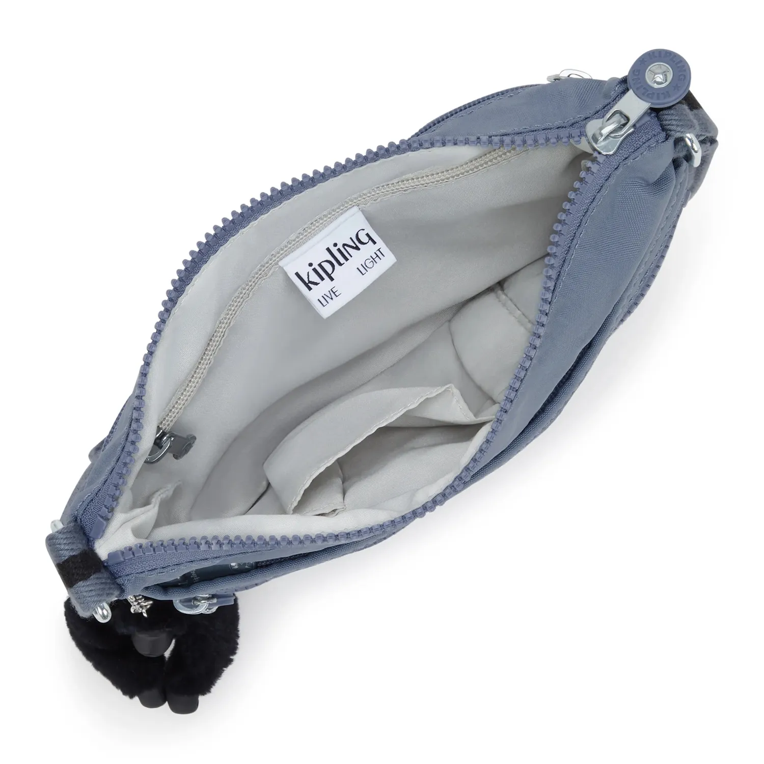 Kipling Arto S schoudertas Blue Stone klein – met vakken