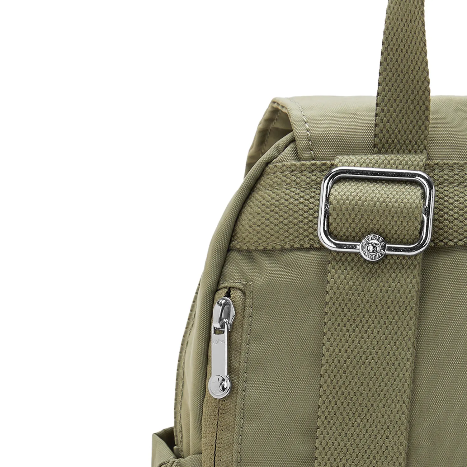 Kipling City Pocket Mini rugzak Almost Sage Klein klep