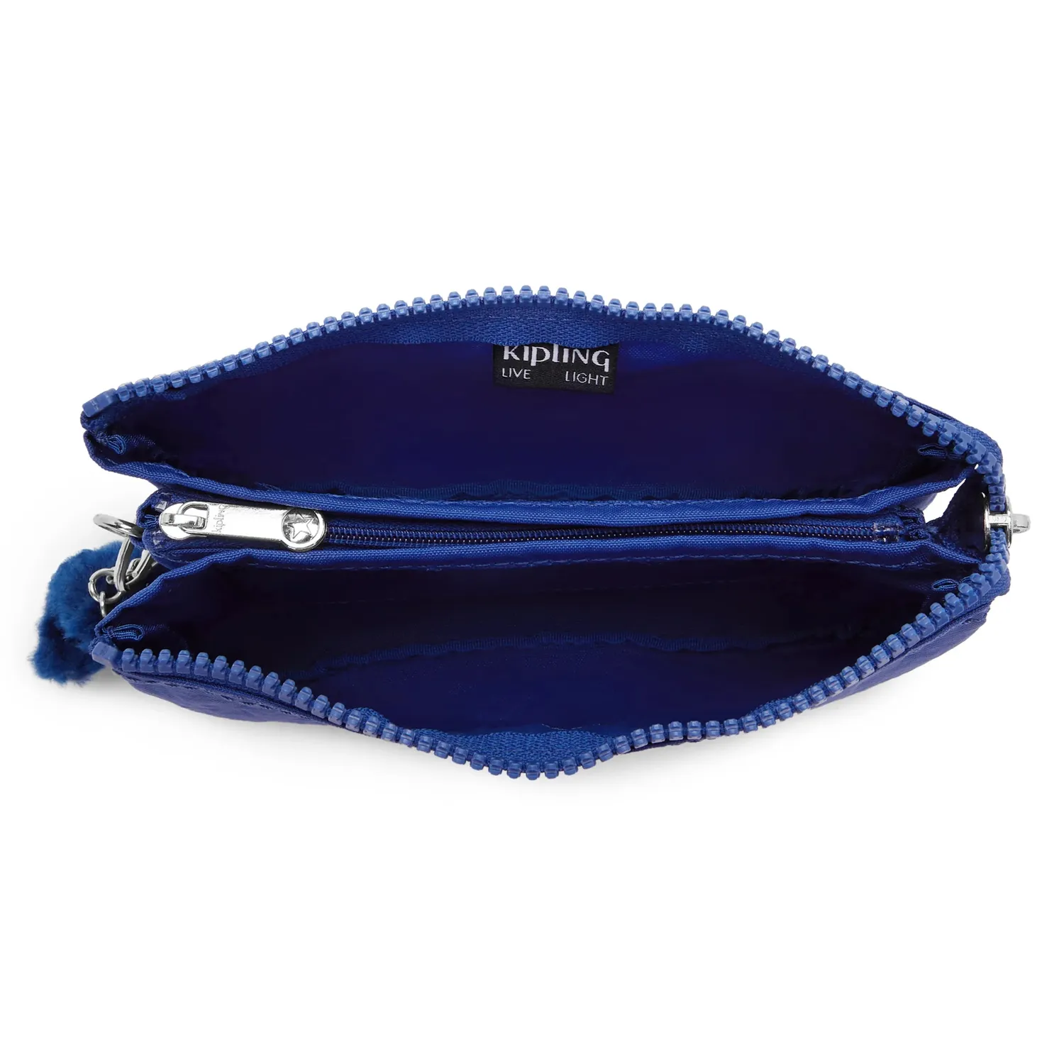 Kipling Creativity L buidelzak Groot Blazing Blue 3 vakken