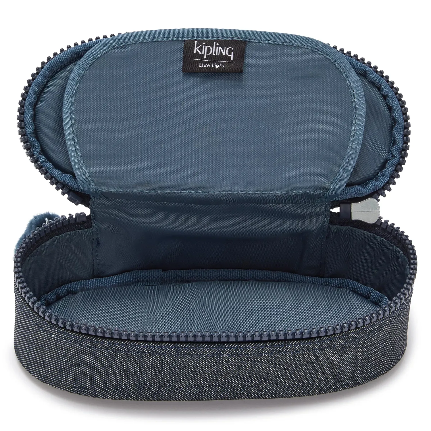 Kipling Duobox pennenetui Medium Marine Navy waterafstotend