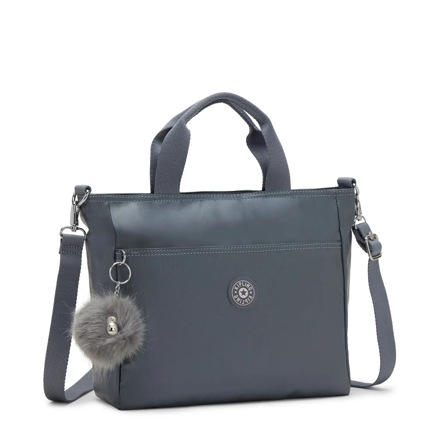 Kipling Lavena handtas klein Warm Steel Metallic crossbody