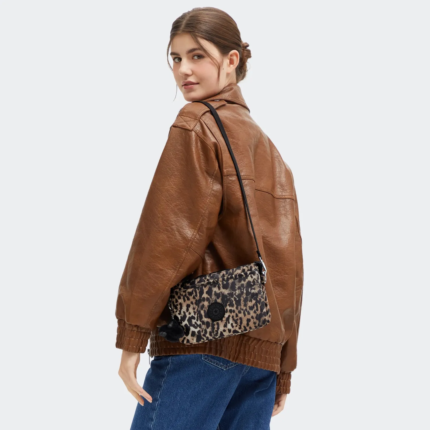 Kipling Riri crossbodytas Klein Wild Leopard panterprint