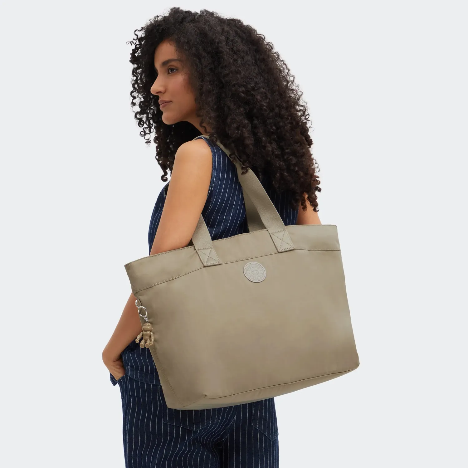 Kipling Colissa Up shopper Groot Boho Tan laptopvak