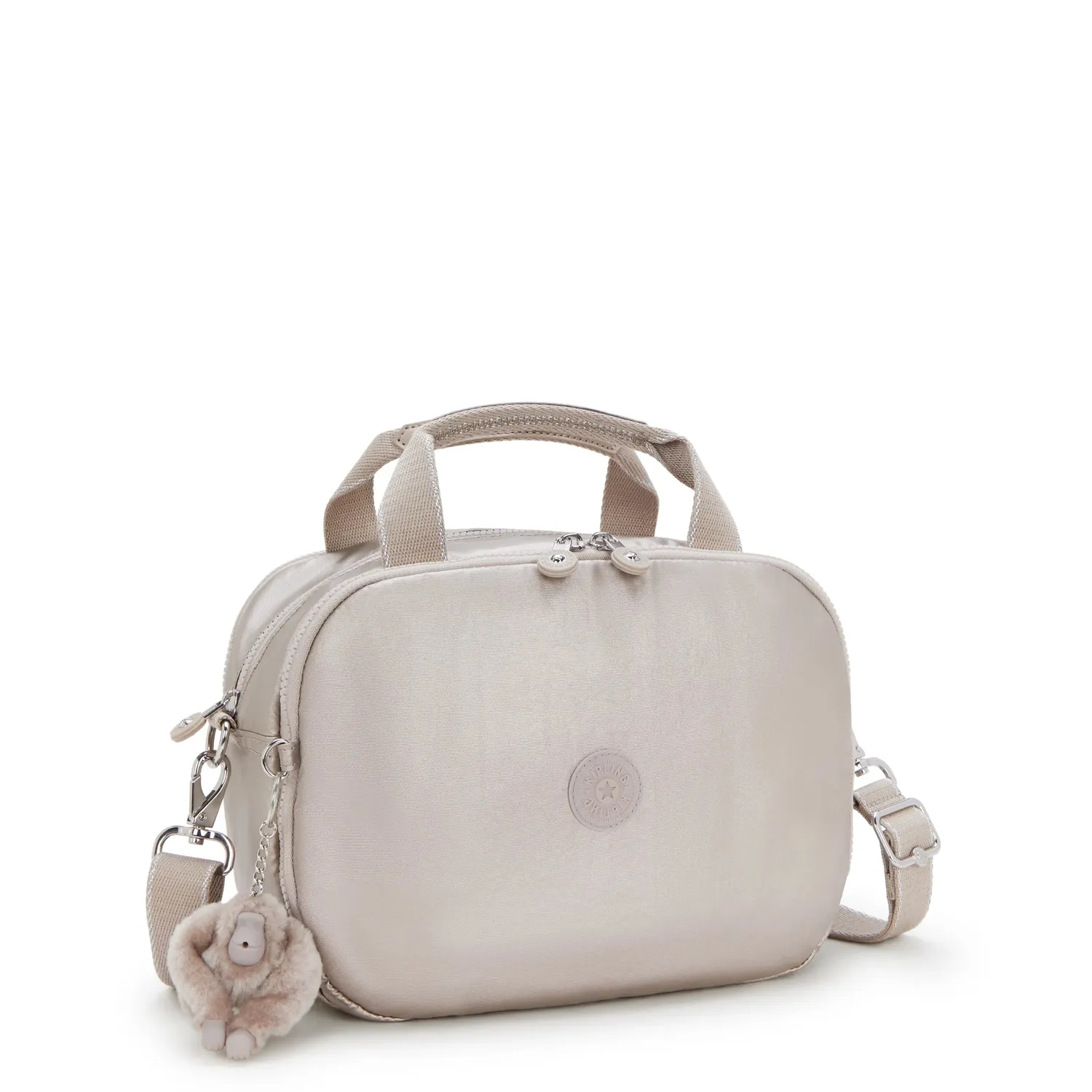Kipling Palmbeach toilettas Groot Metallic Glow glans