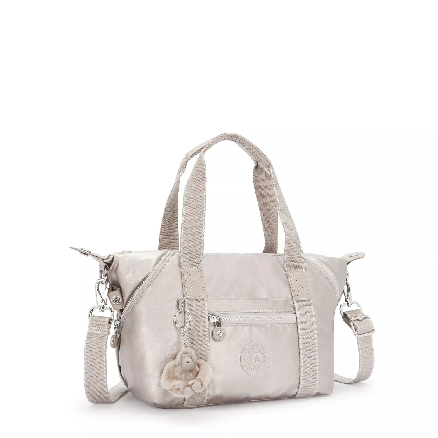 Kipling Art Mini schoudertas Metallic Glow klein metallic