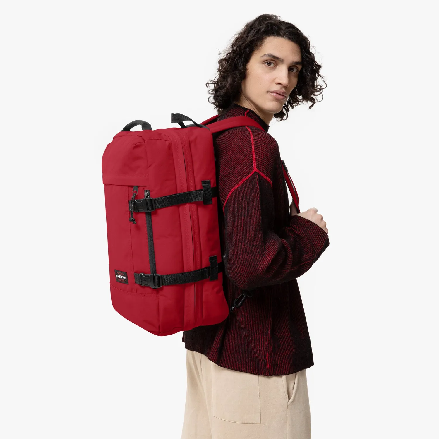 Eastpak Travelpack Large rugzak Scarlet Red nylon
