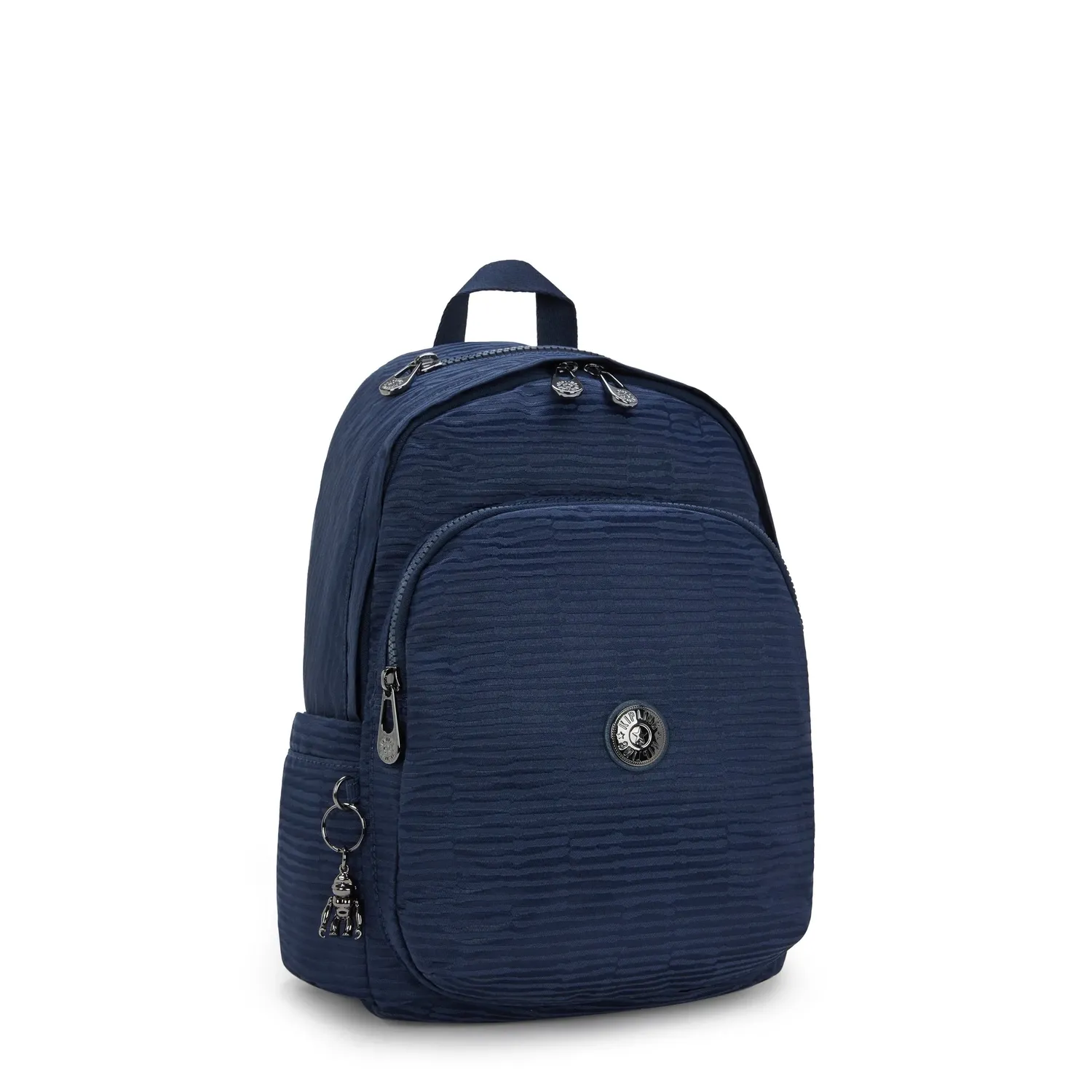 Kipling Delia rugzak Medium Night Ocean Jacquard vakken