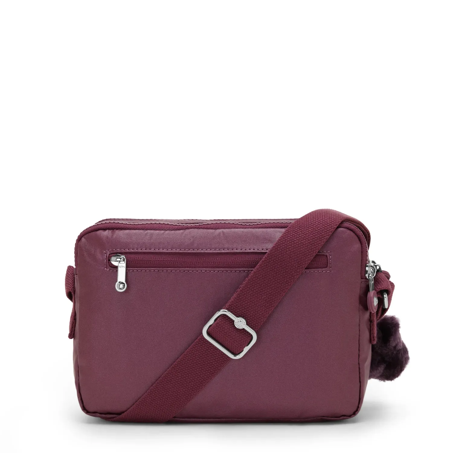 Kipling Abanu M crossbody Grape Wine Metallic glans