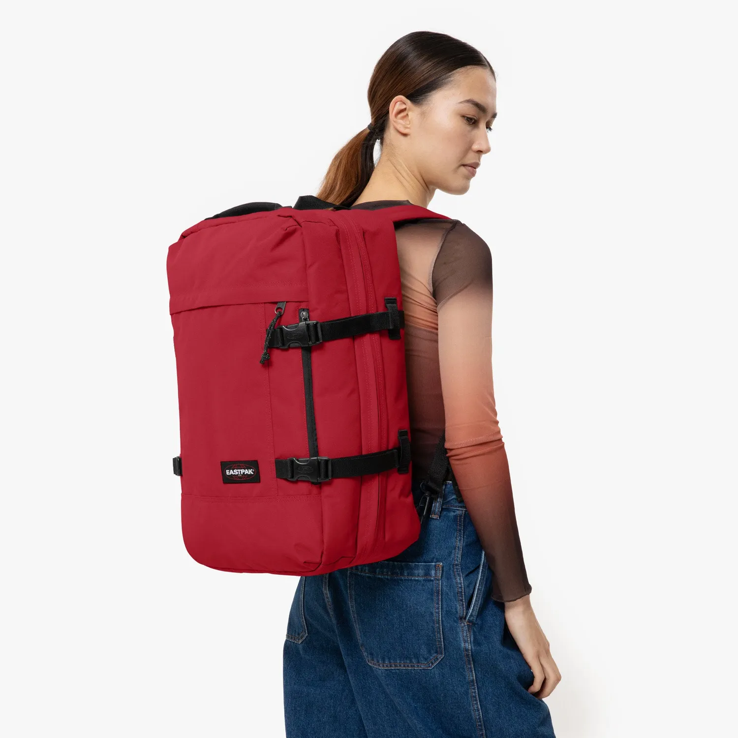Eastpak Travelpack Large rugzak Scarlet Red nylon