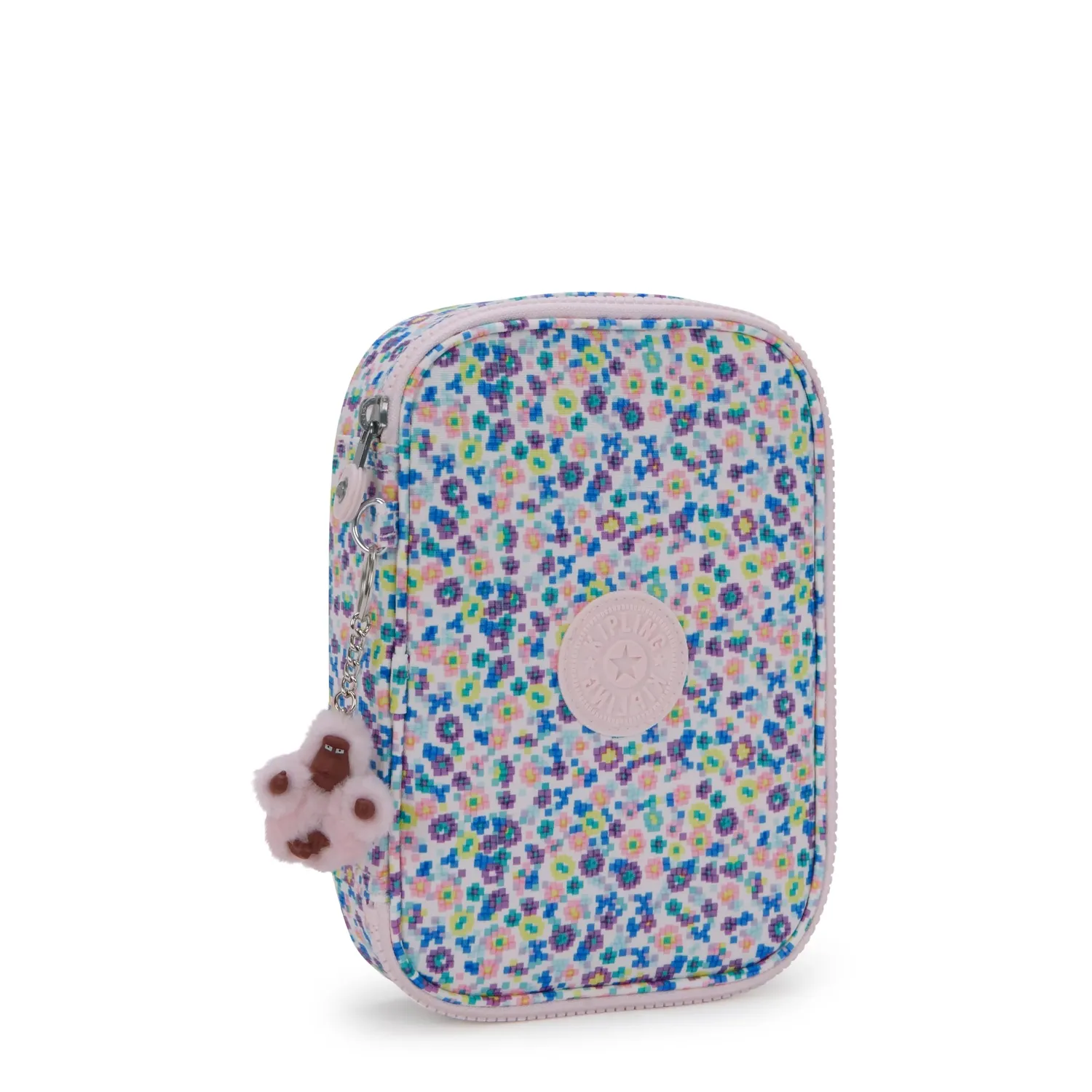 Kipling 100 Pens pennenzak Groot Digi Flower Print lussen