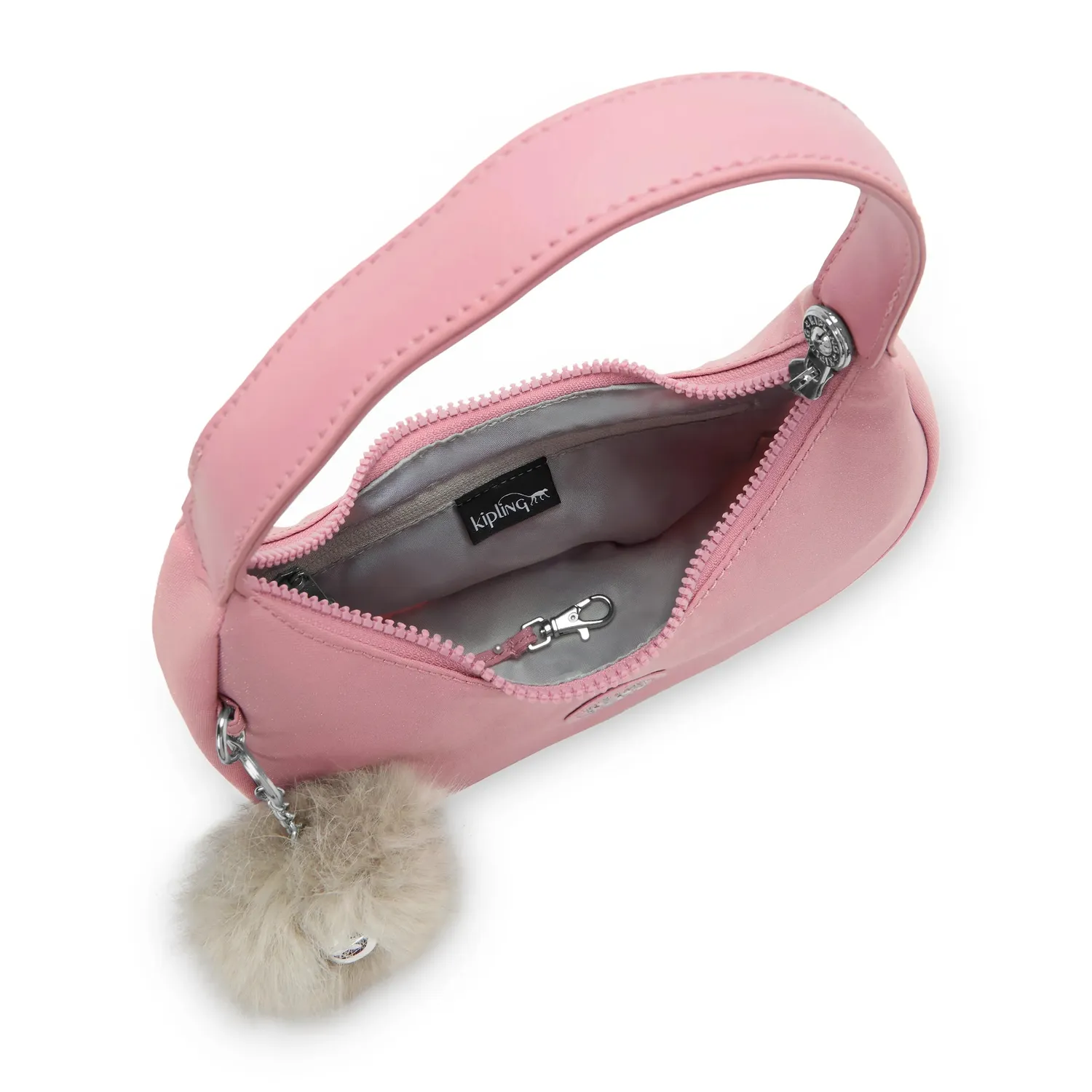 Kipling Abigayle schoudertas Festive Rose Shimmer Klein