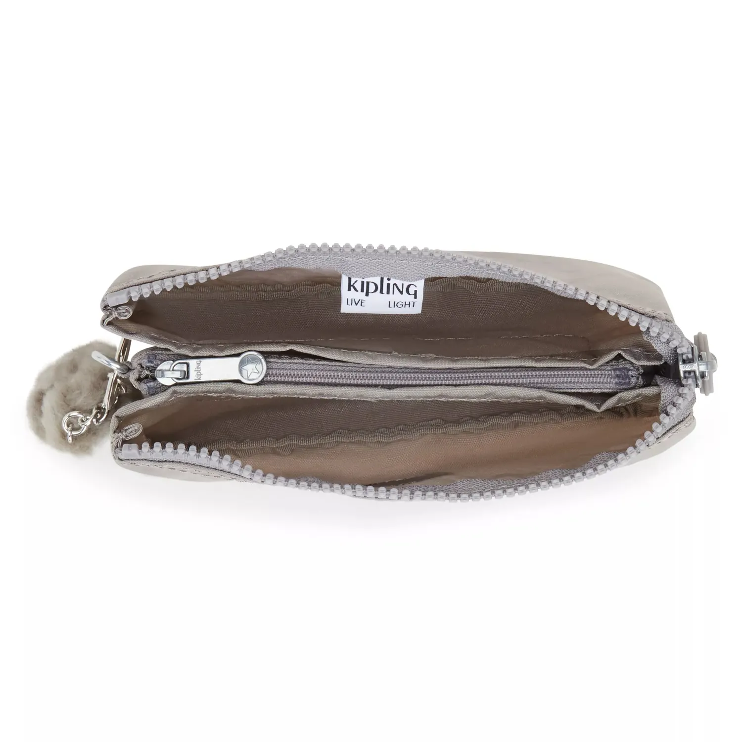 Kipling Creativity L make-up tasje Groot Grey Gris grijs