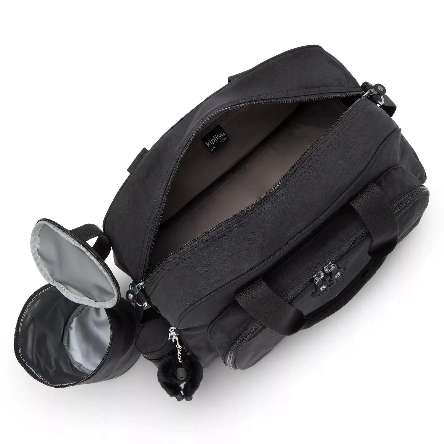 Kipling Camama luiertas Black Noir groot met verschoningsmat