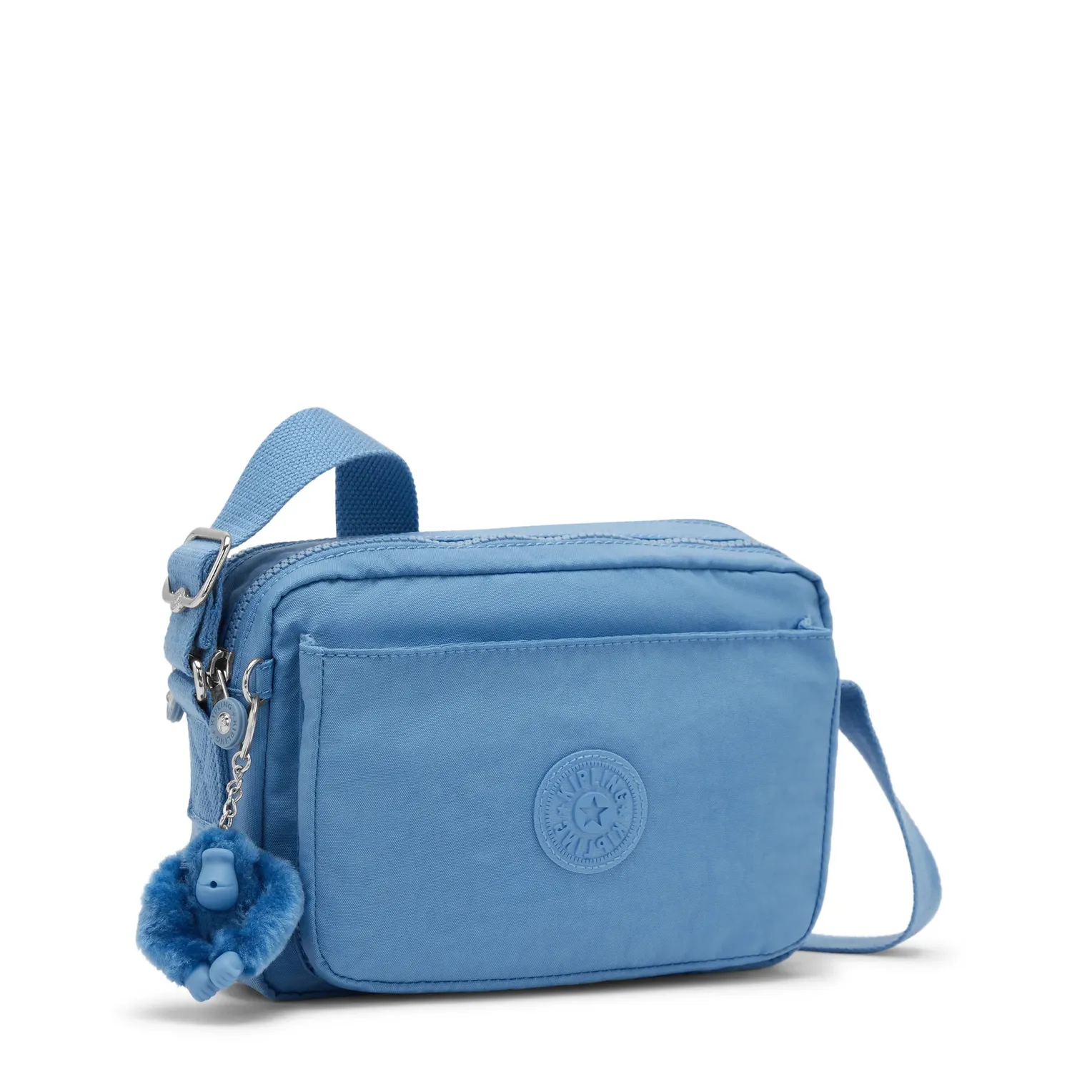 Kipling Abanu M Crossbody Tas Vintage Blue Medium – 2 Vakken