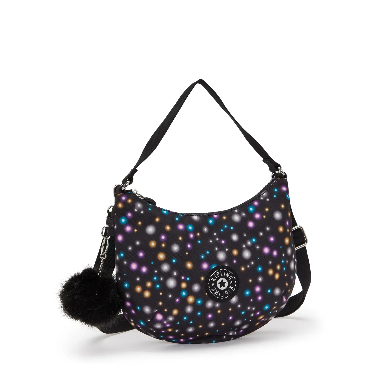 Kipling Amani schoudertas Klein Bright Dot Print lichtgewicht