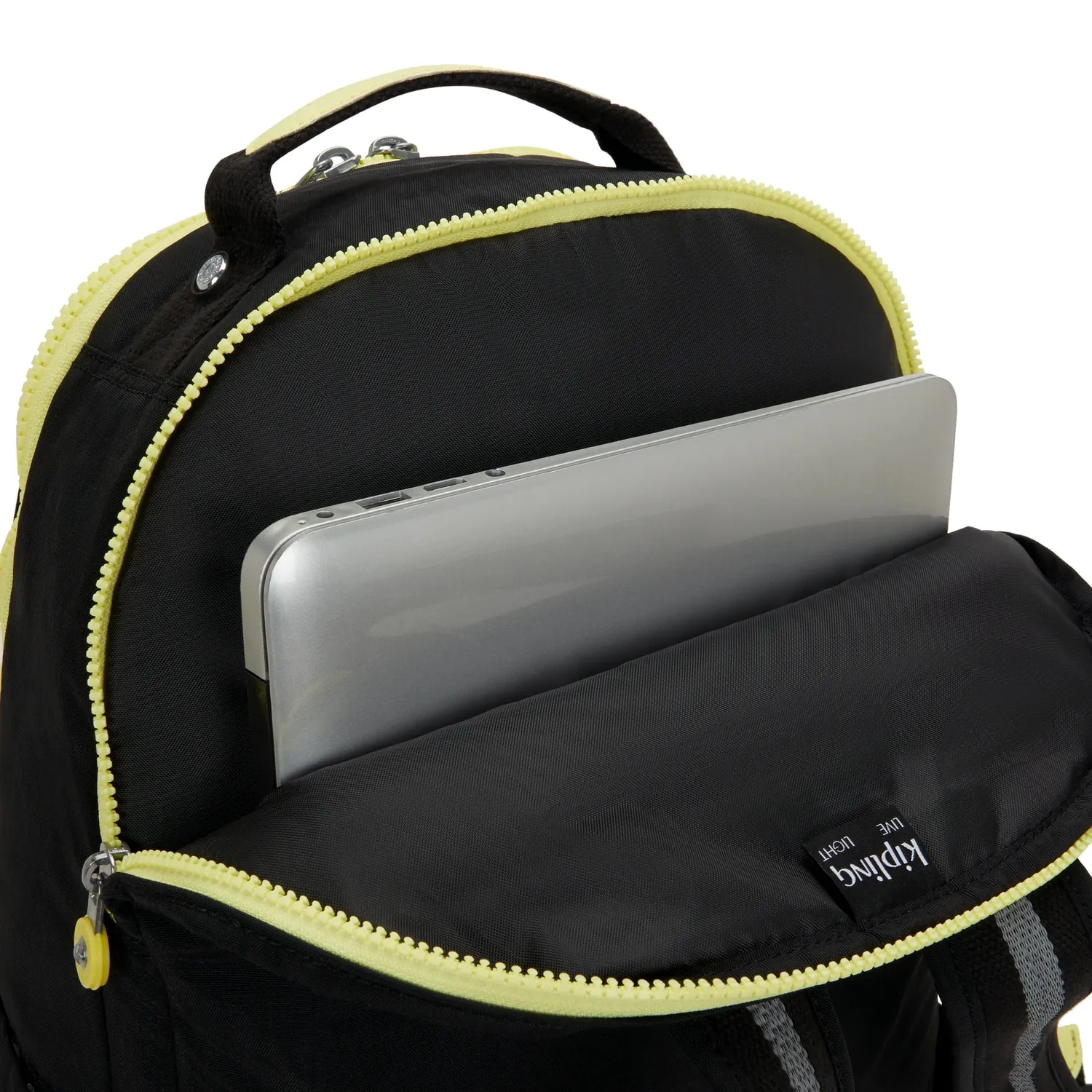 Kipling Seoul Lap Pocket rugzak Black Pocket Block 17"