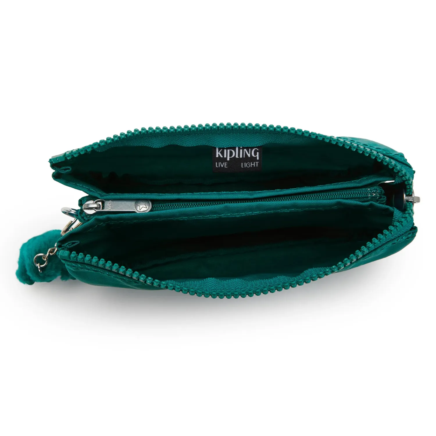 Kipling Creativity L etui Outspoken Green groot 3 vakken