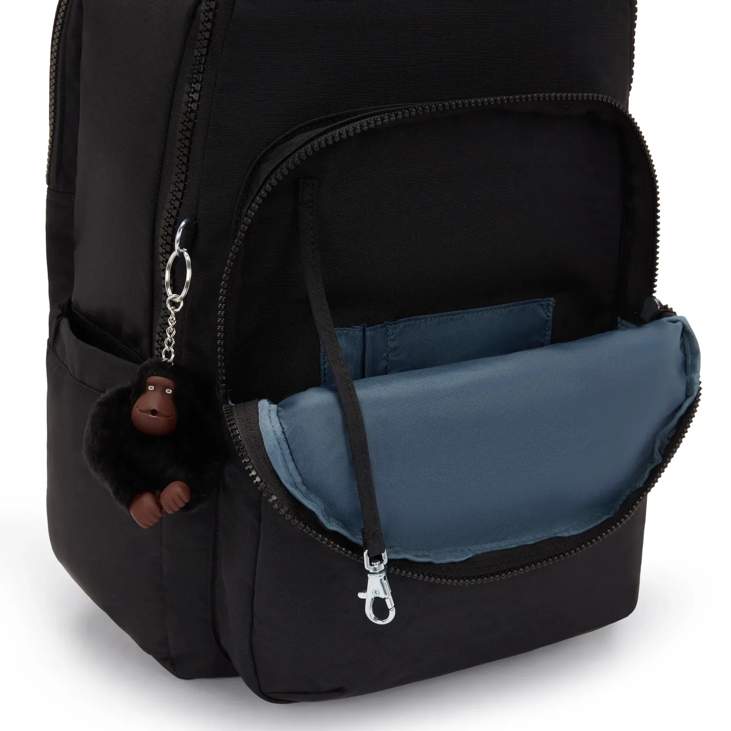 Kipling Seoul College Extra rugzak True Black Groot 15 inch
