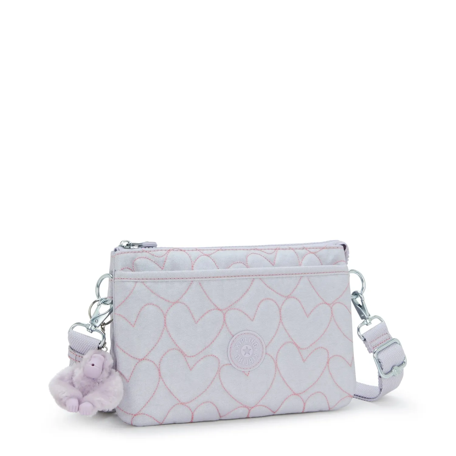 Kipling Riri crossbodytas Klein Hearts Shimmer waterafstotend