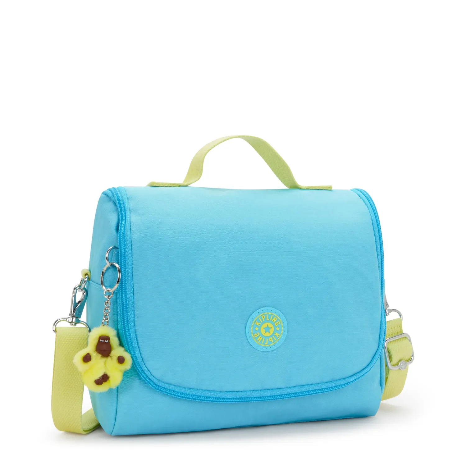 Kipling New Kichirou lunchtas Groot Splash Blue trolleybevestiging
