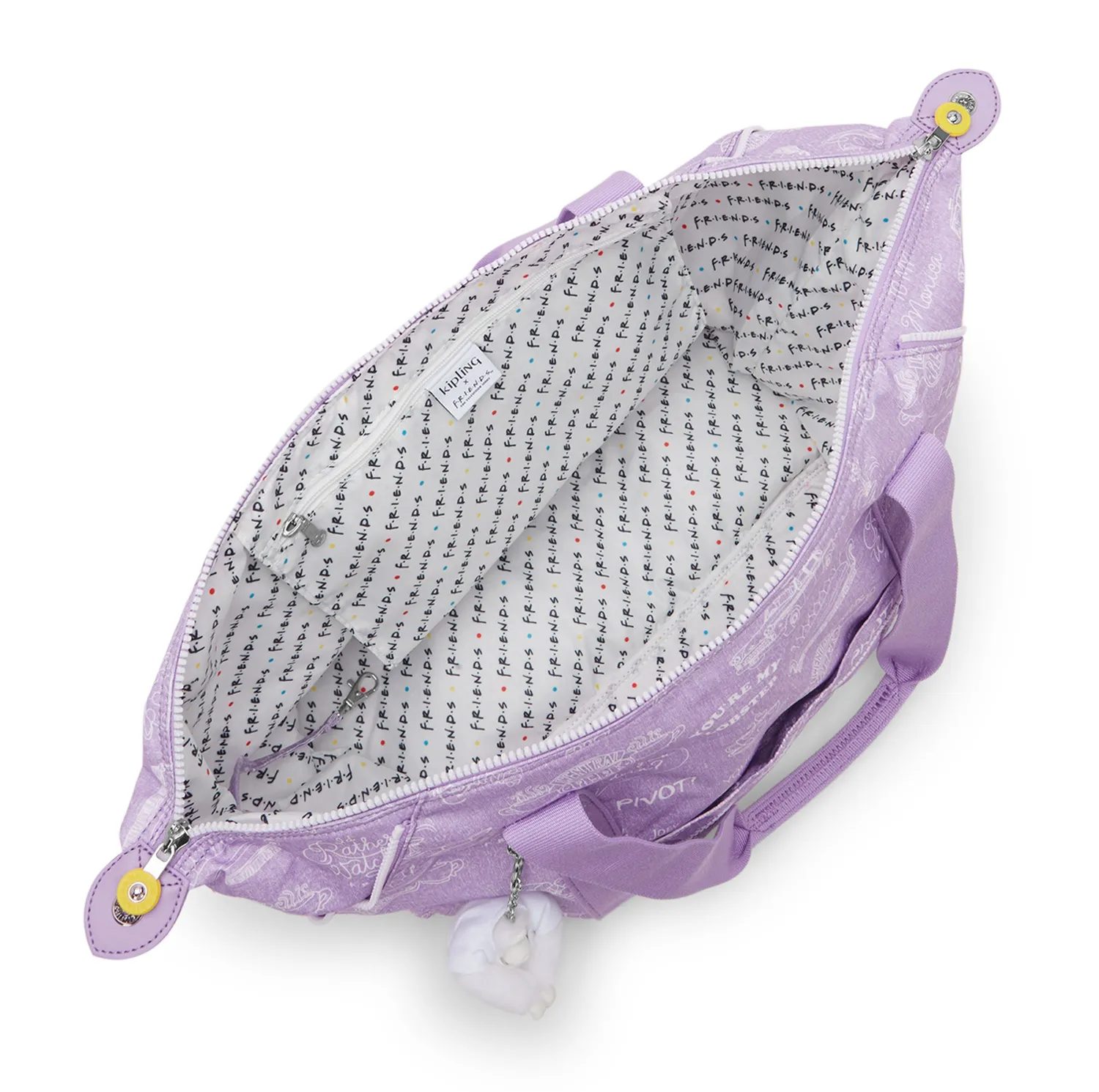 Kipling Art M draagtas Framed Lilac groot Friends