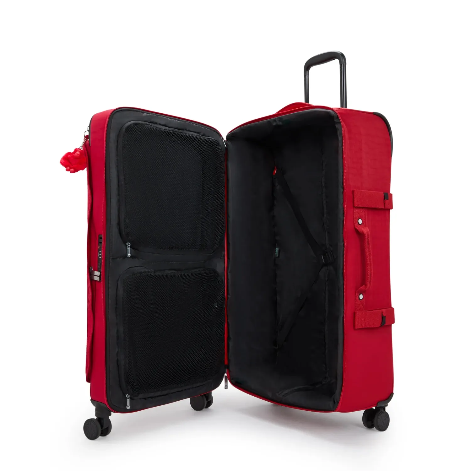 Kipling Spontaneous L koffer Groot Ruby Red TSA-slot