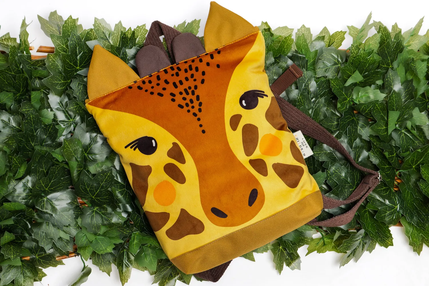 LOVE FOR CHILDRENN Giraffe kinderrugzak 30 cm beker vak