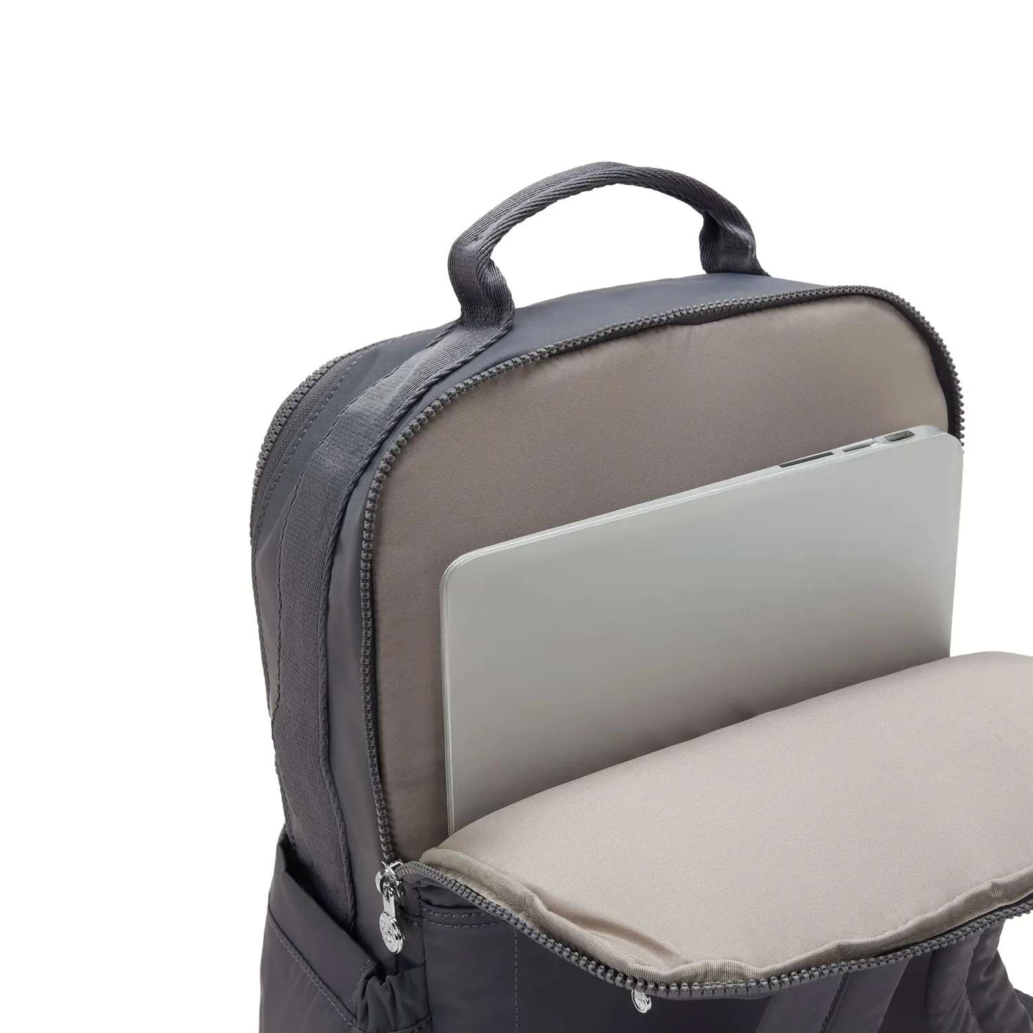 Kipling Biana rugzak Moonlit Slate laptop trolleyhoes