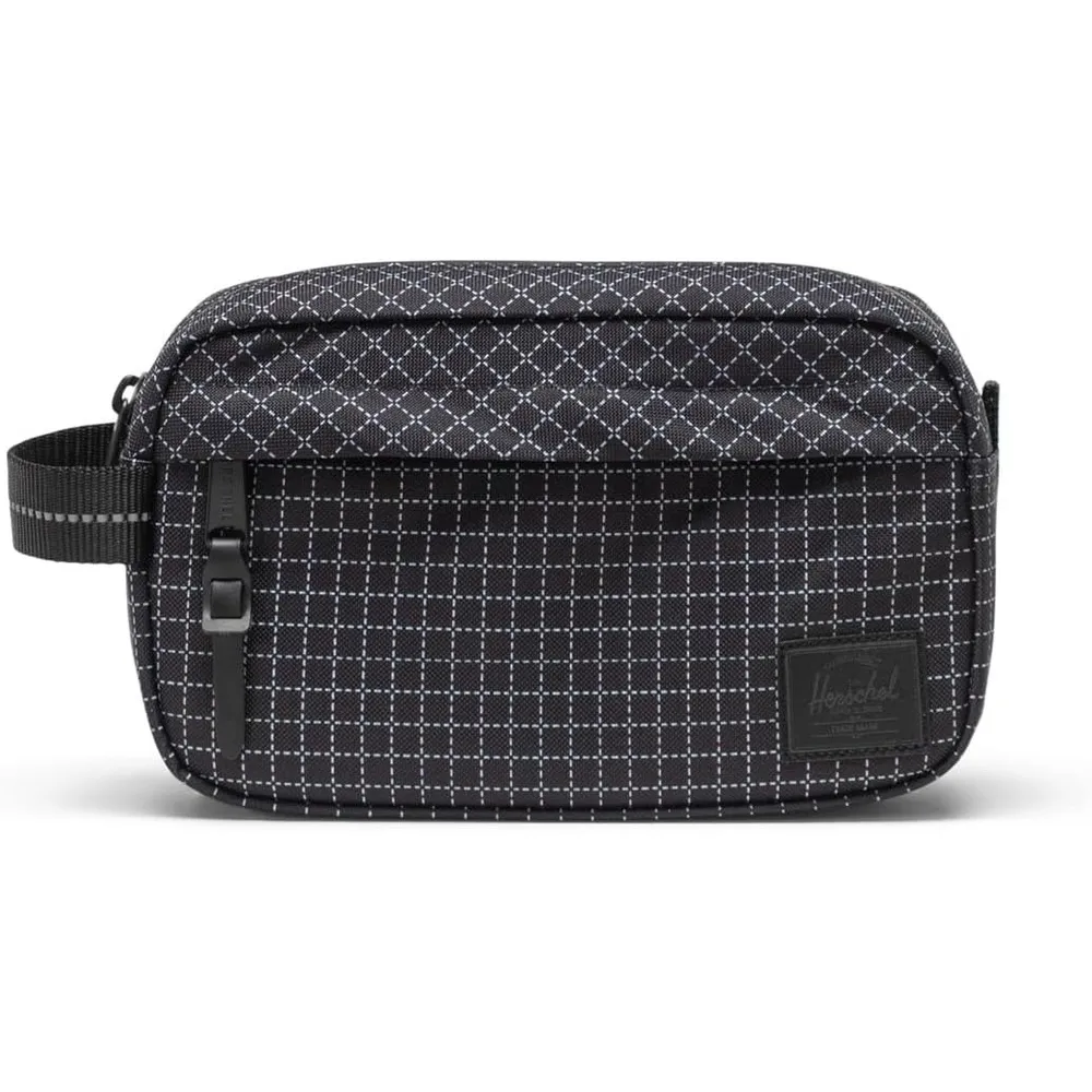 Herschel Chapter Toilettas Grey Crosshatch canvas