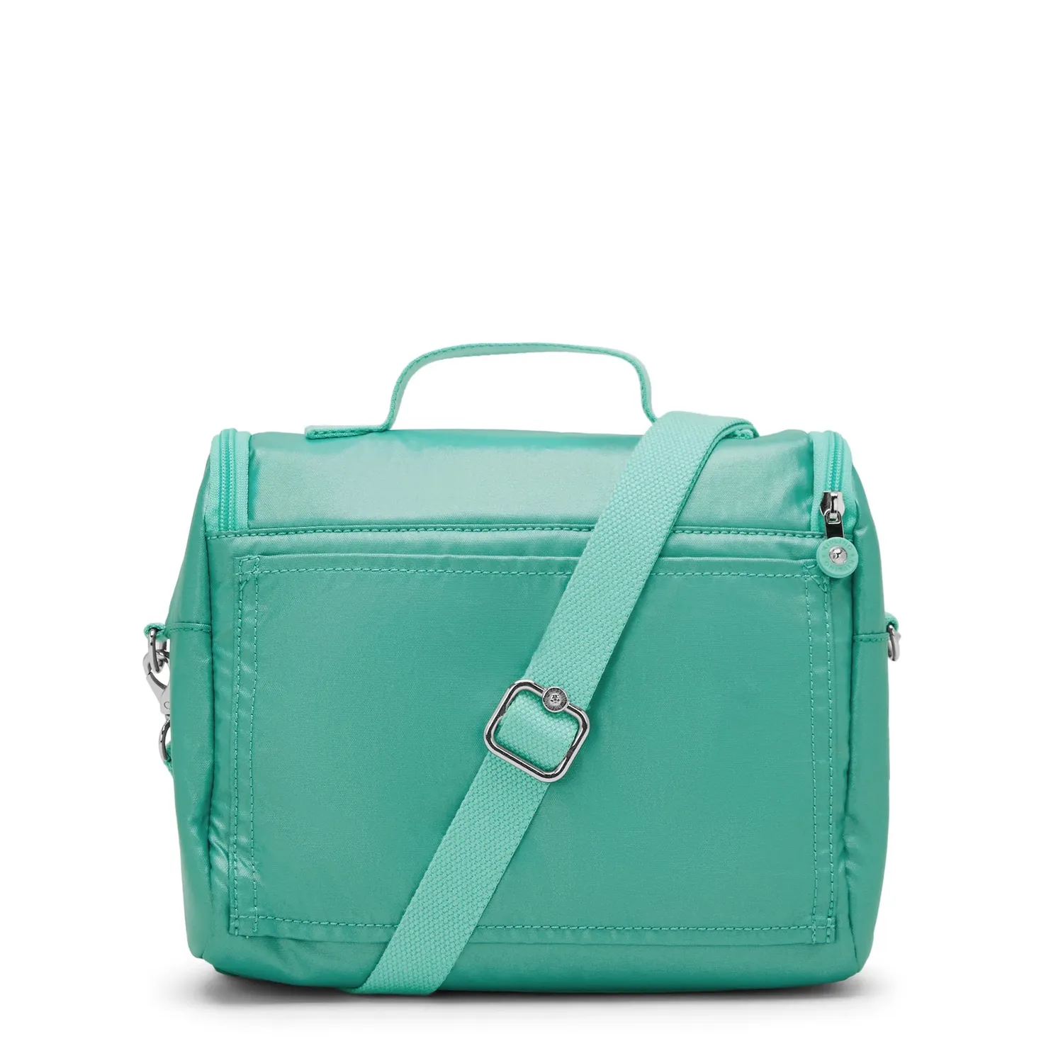 Kipling New Kichirou lunchtas Oasis Mint Metallic groot trolleyband