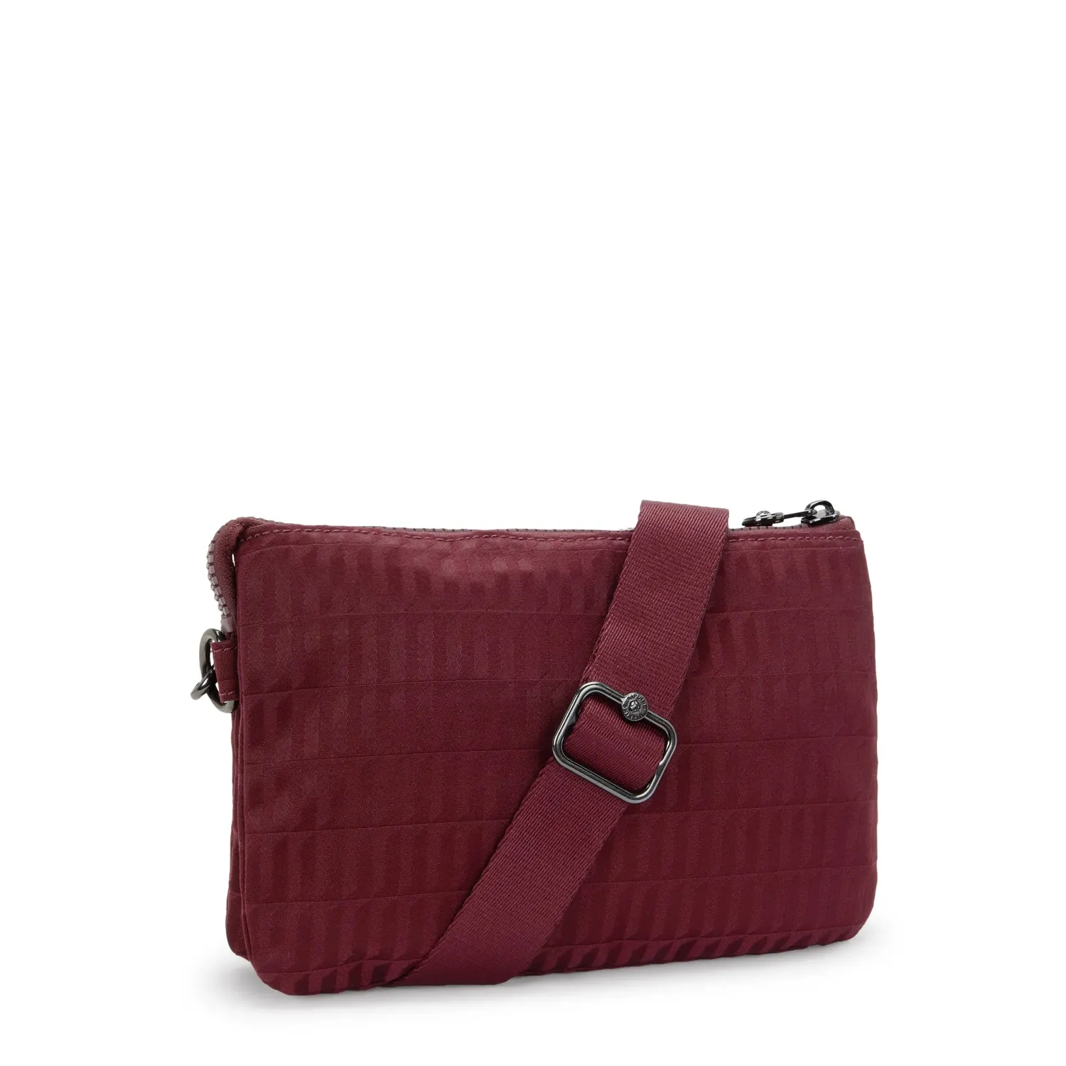Kipling Riri crossbodytas Klein Maroon Tile Jacquard print