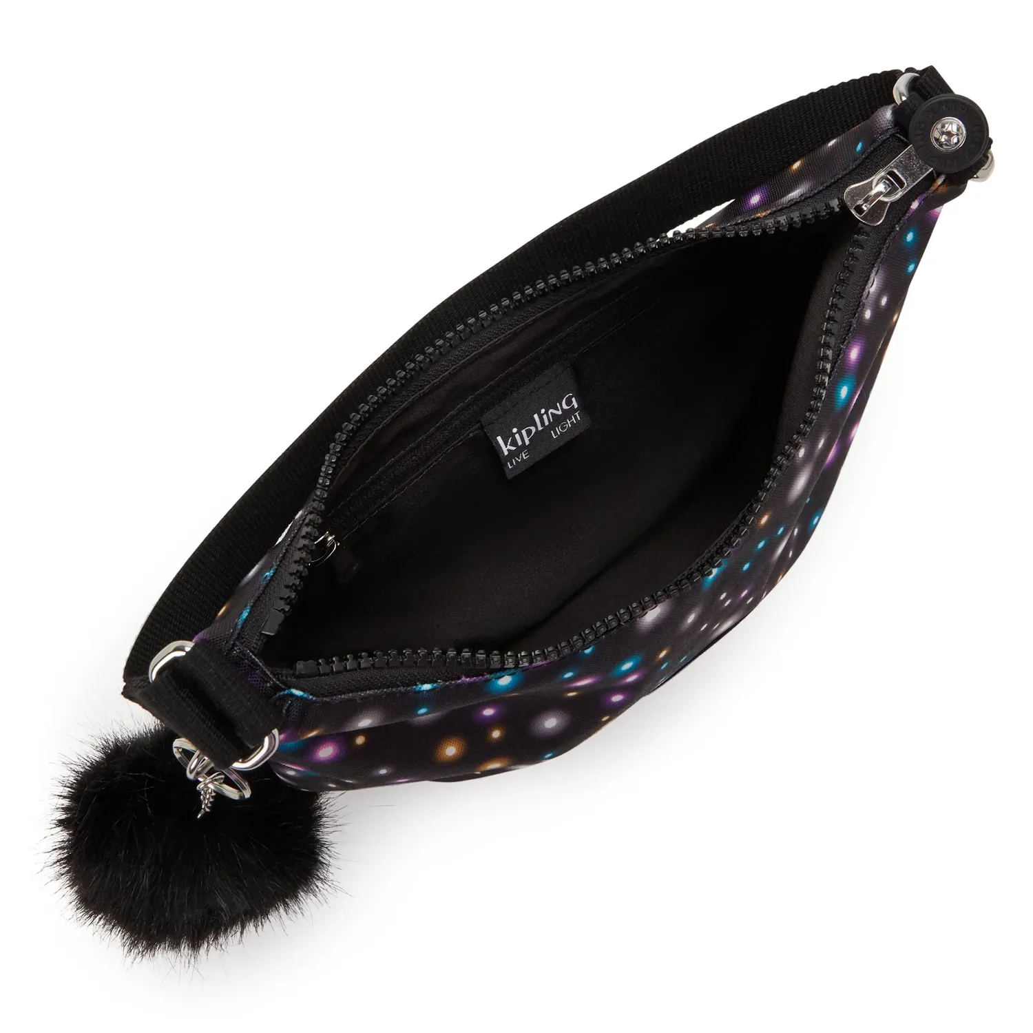 Kipling Amani schoudertas Klein Bright Dot Print lichtgewicht