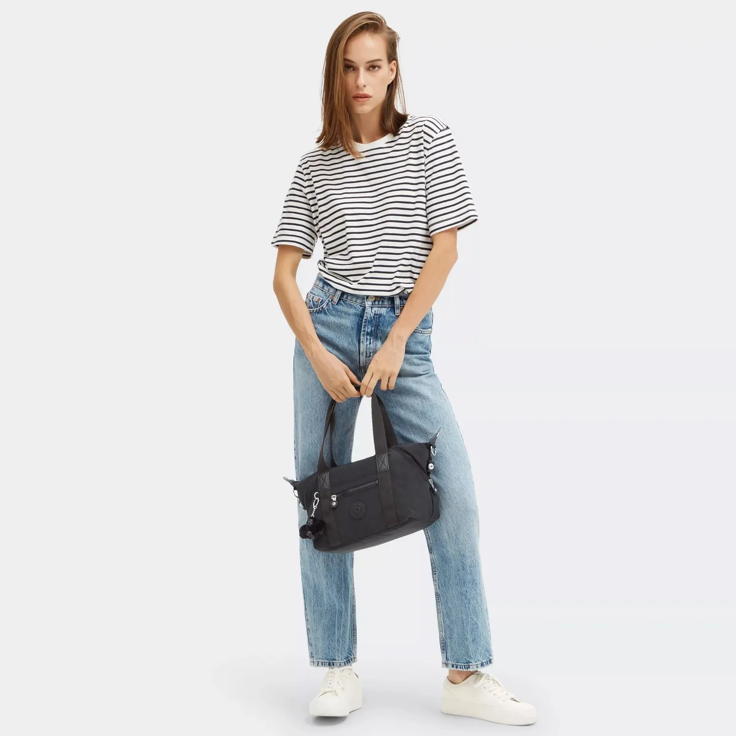 Kipling Art Mini handtas Black Noir klein waterafstotend
