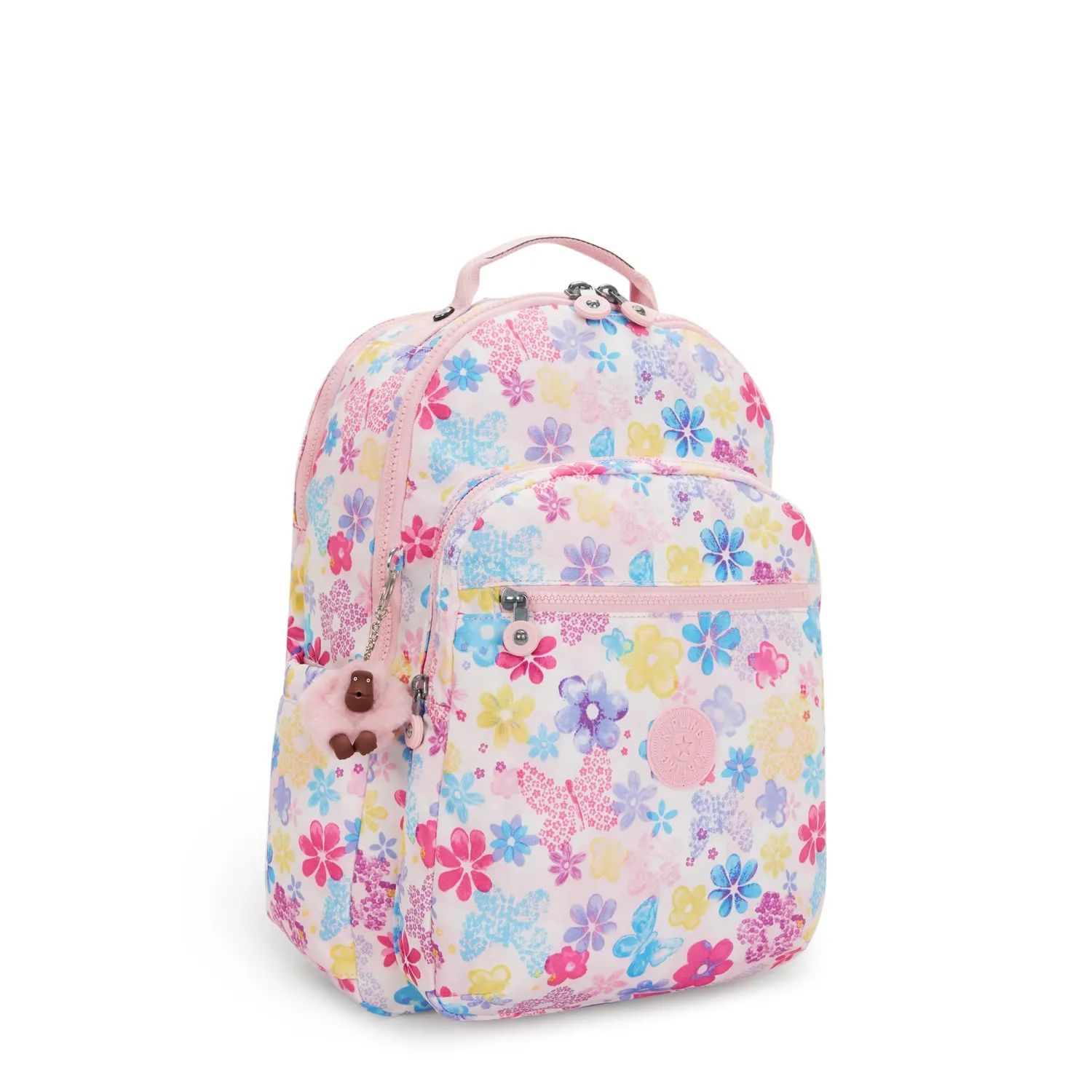 Kipling Seoul Lap rugzak Flower Stamp groot 15 inch