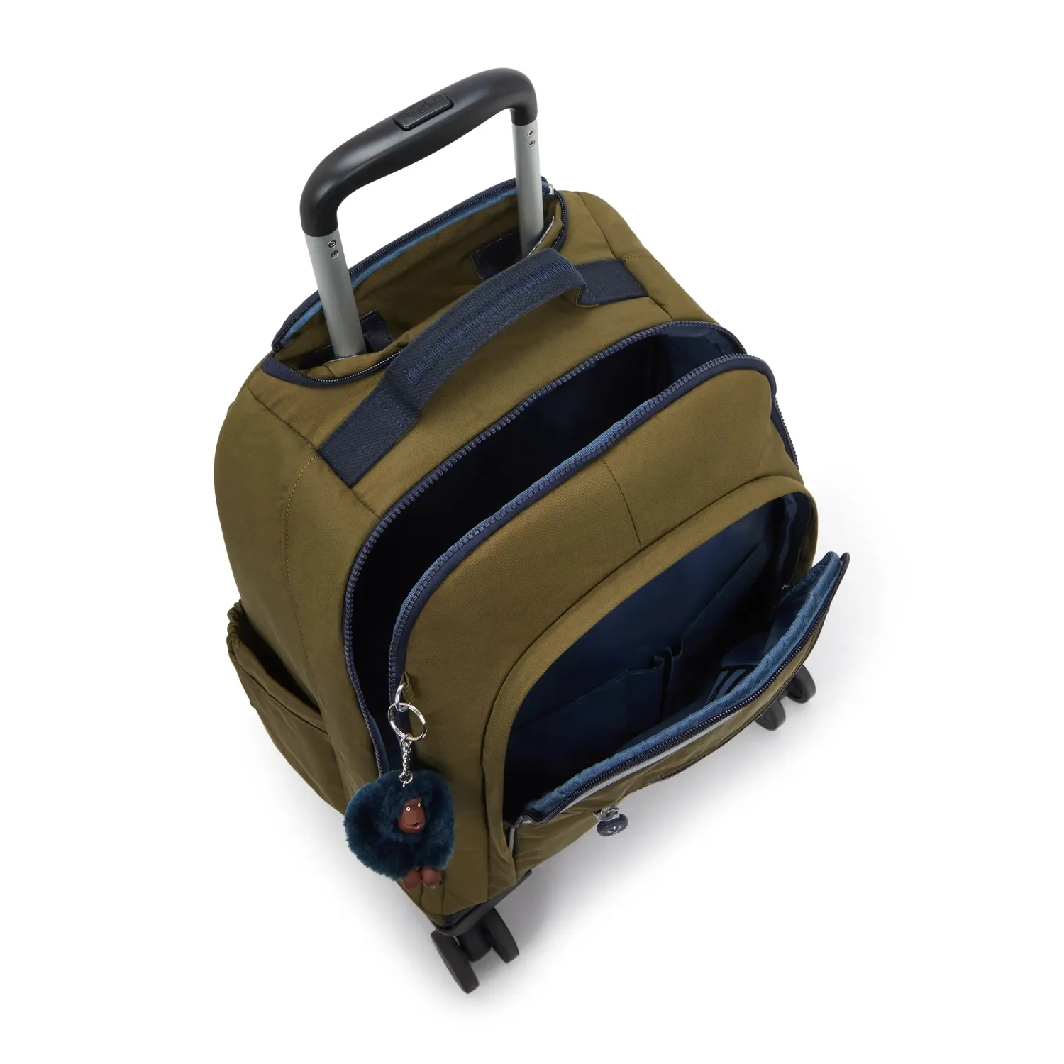 Kipling New Zea rugzak Treasure Green groot met wielen