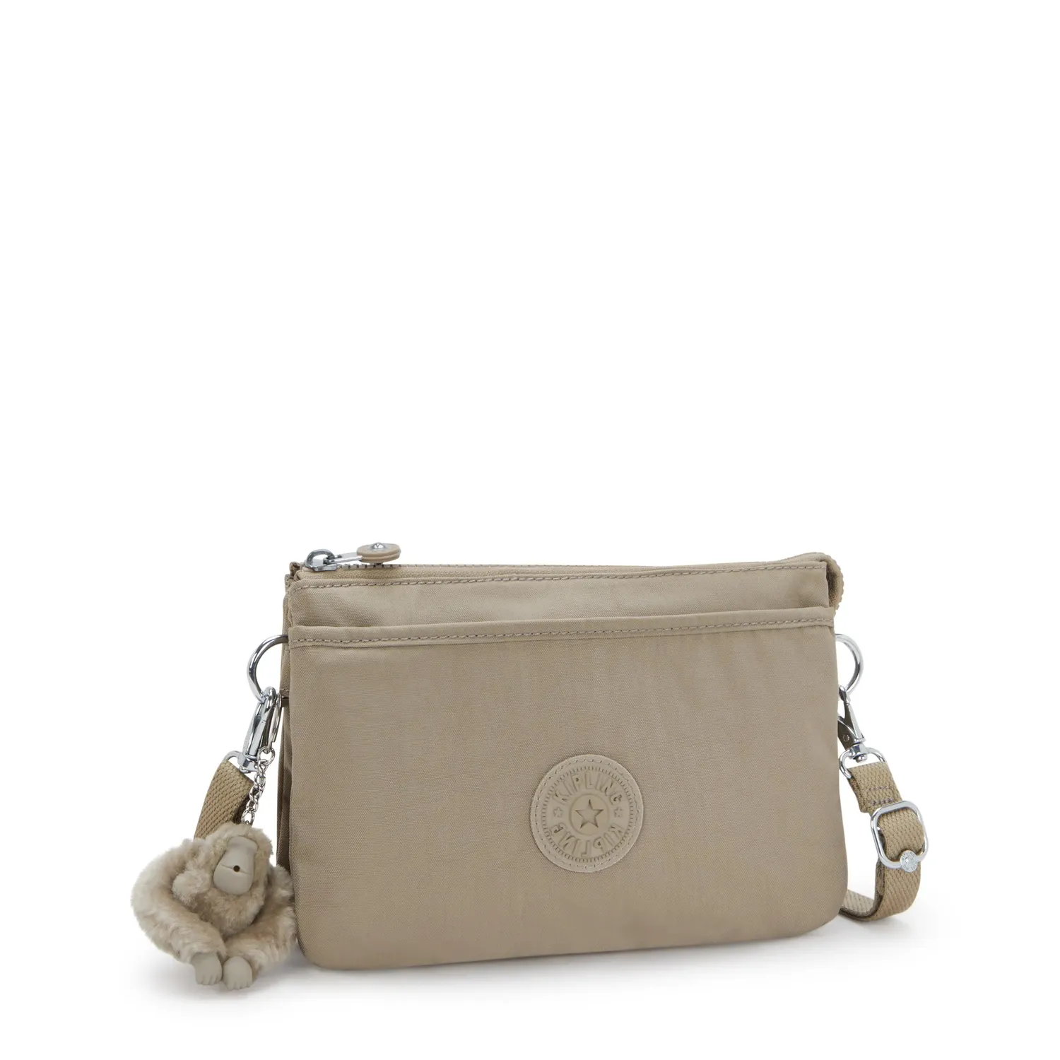 Kipling Riri crossbodytas Klein Soft Taupe waterafstotend