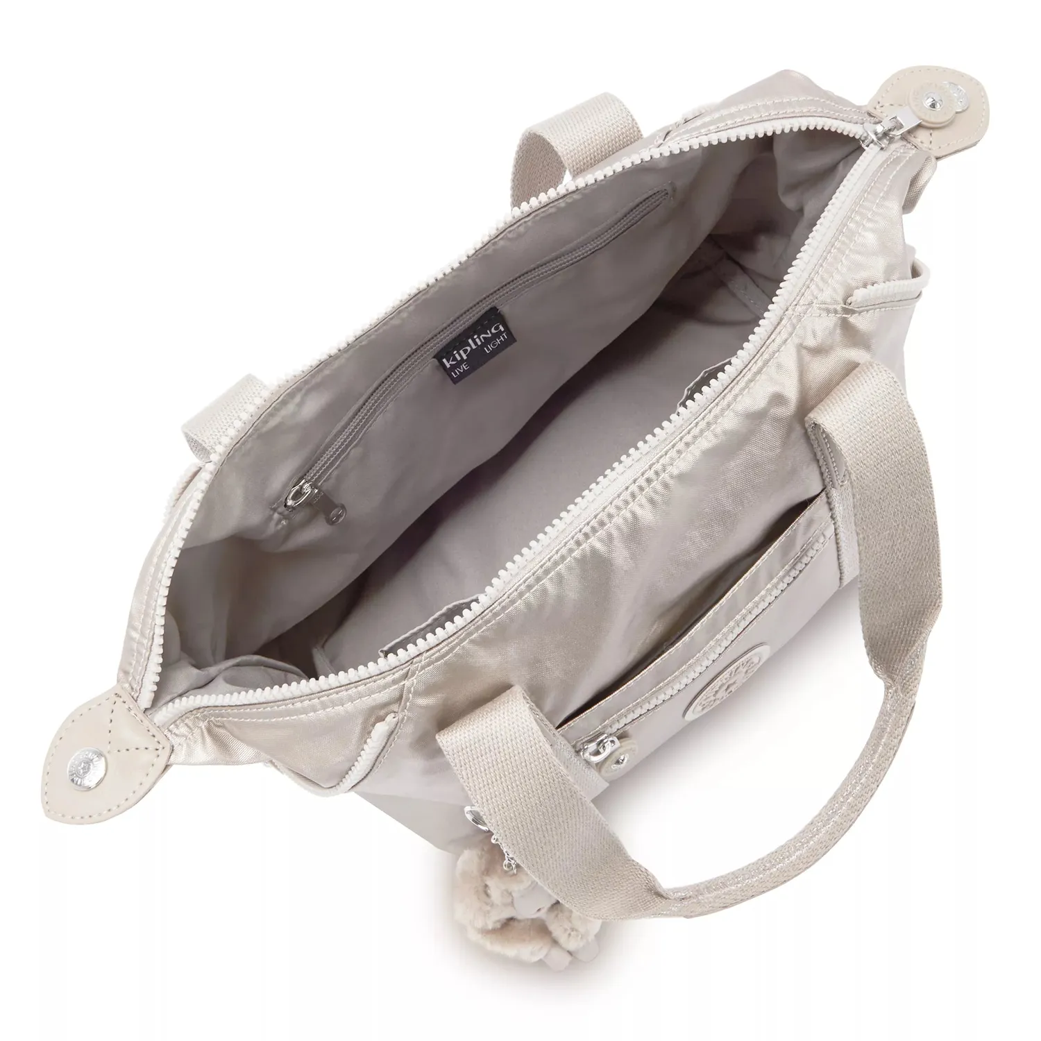 Kipling Art Mini schoudertas Metallic Glow klein metallic