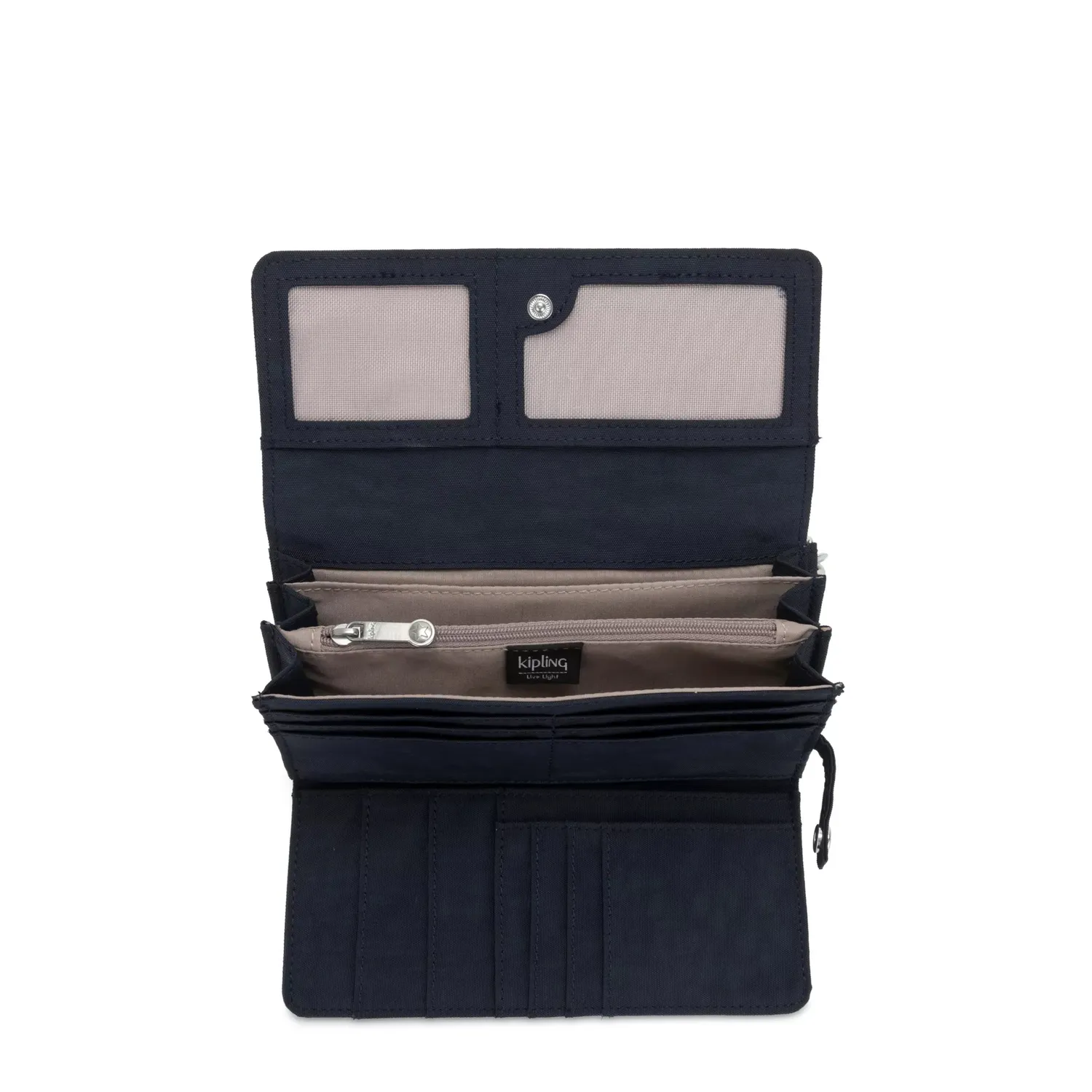 Kipling Rubi portemonnee Groot True Blue Tonal polsbandje