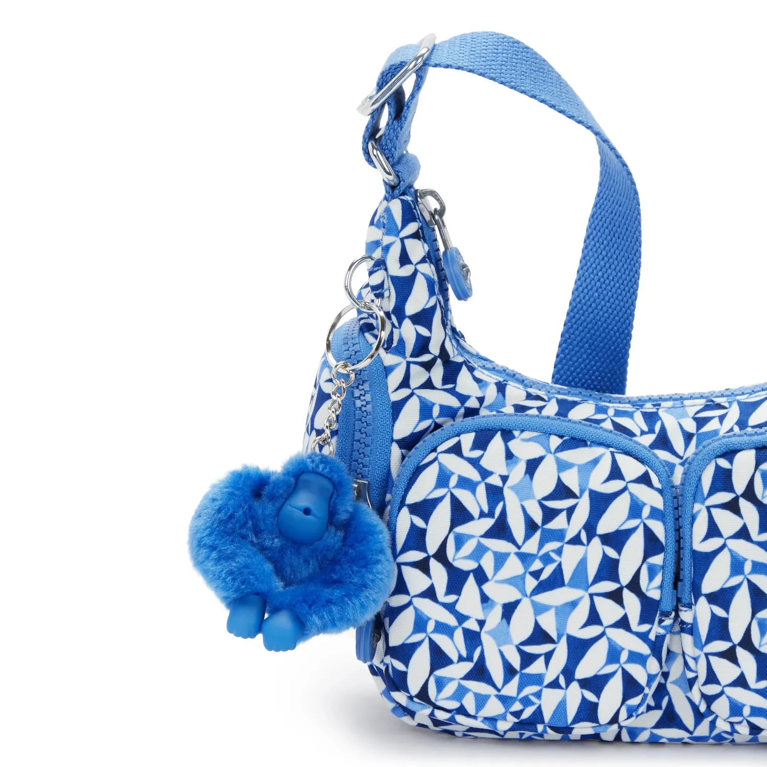 Kipling Rikka Mini crossbodytas Crazy Leaves klein met ritsvakken
