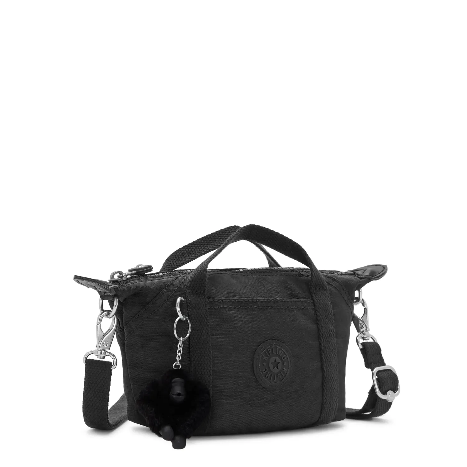 Kipling Art Compact crossbody tas black noir klein waterafstotend