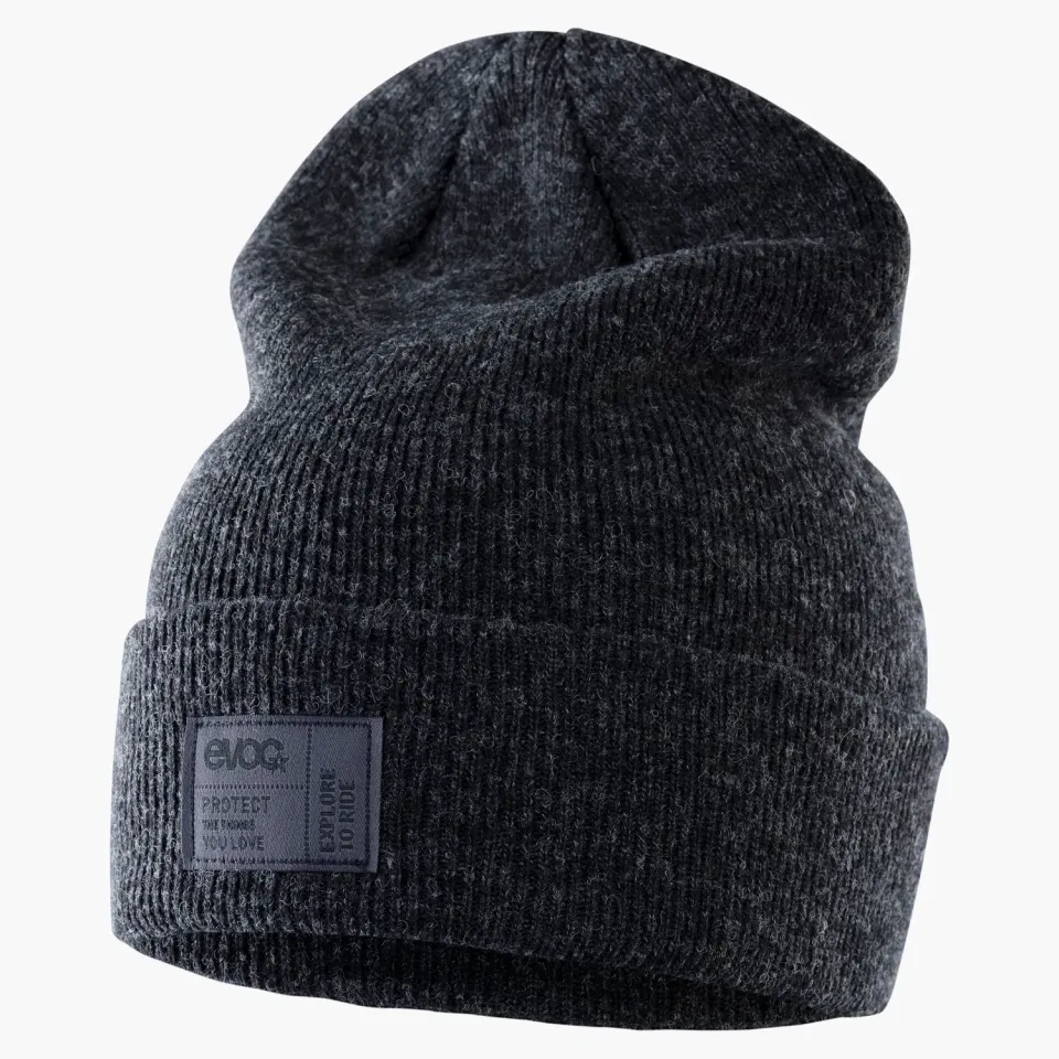 Evoc Logo Beanie muts zwart wolmix