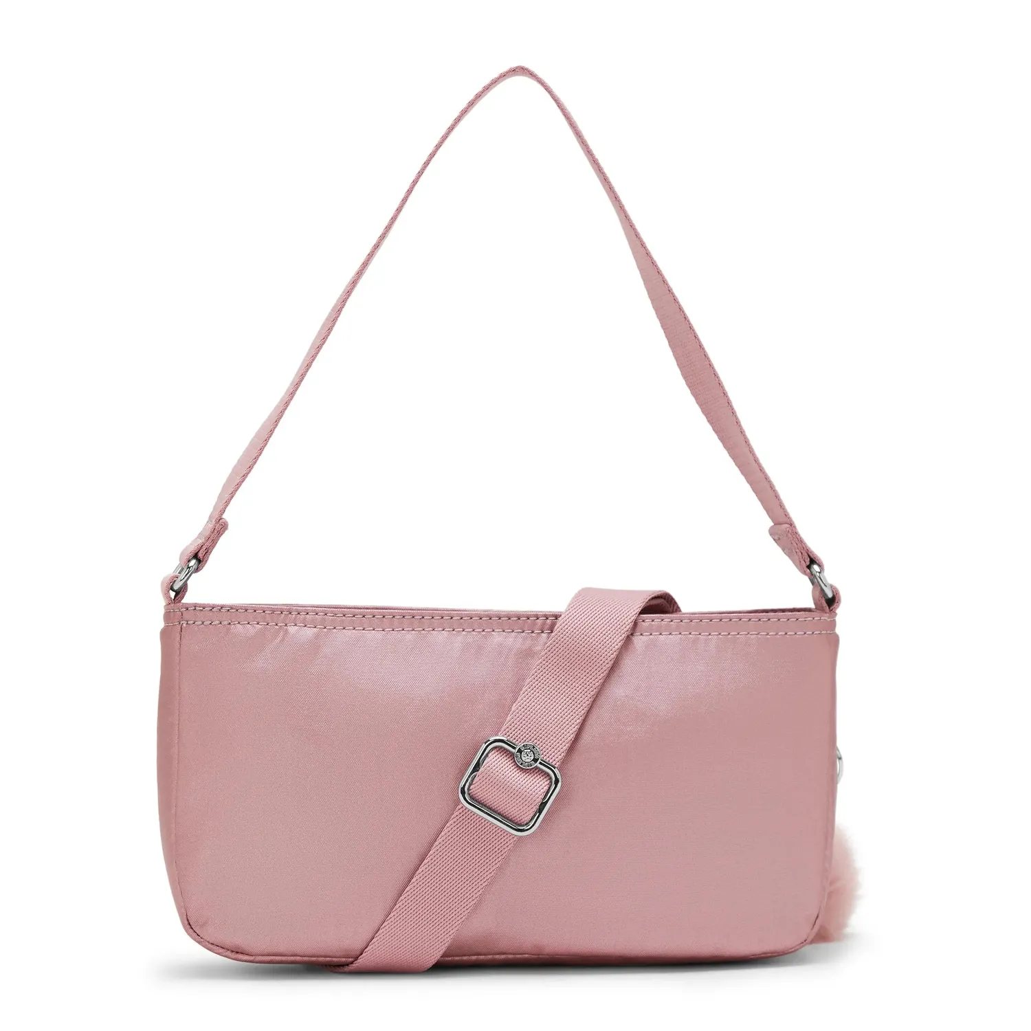 Kipling Jamari schoudertas Pink Rose Metallic klein crossbody