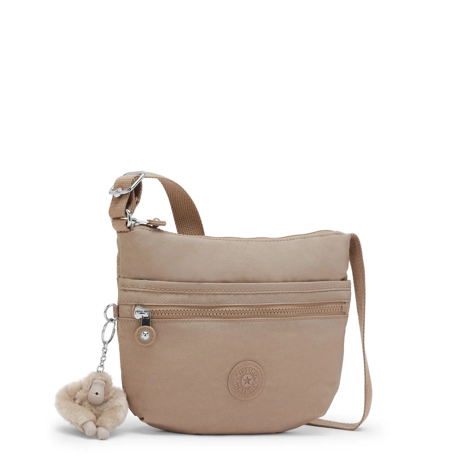 Kipling Arto S schoudertas Tan Beige klein licht