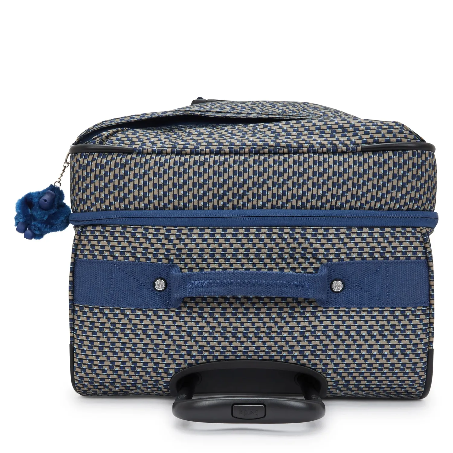 Kipling Spontaneous L koffer Blue on Wire groot 4-wiel