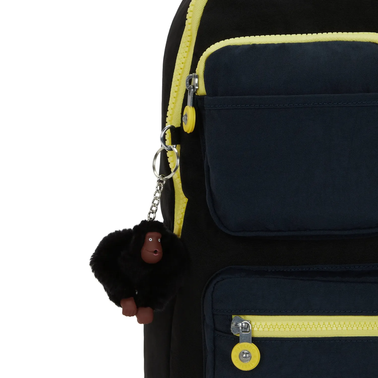 Kipling Seoul Lap Pocket rugzak Black Pocket Block 17"