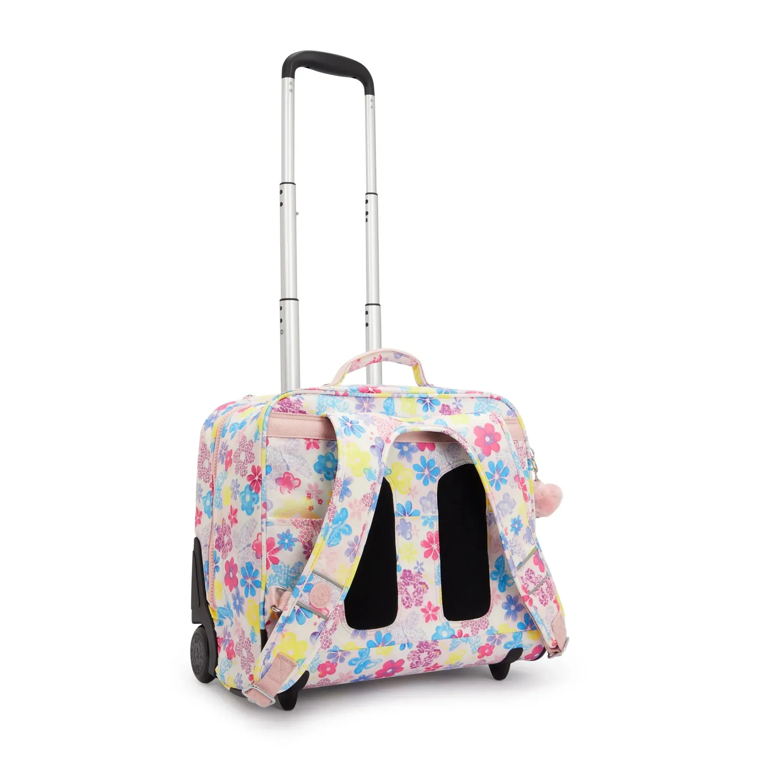 Kipling Giorno rugzak met wieltjes Flower Stamp groot